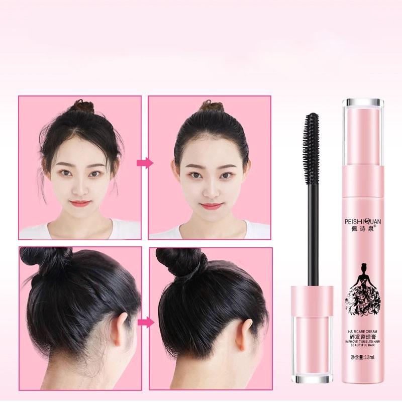 Chải tóc Mascara tạo kiểu tóc đẹp vuốt tóc con gọn vào nếp phụ kiện