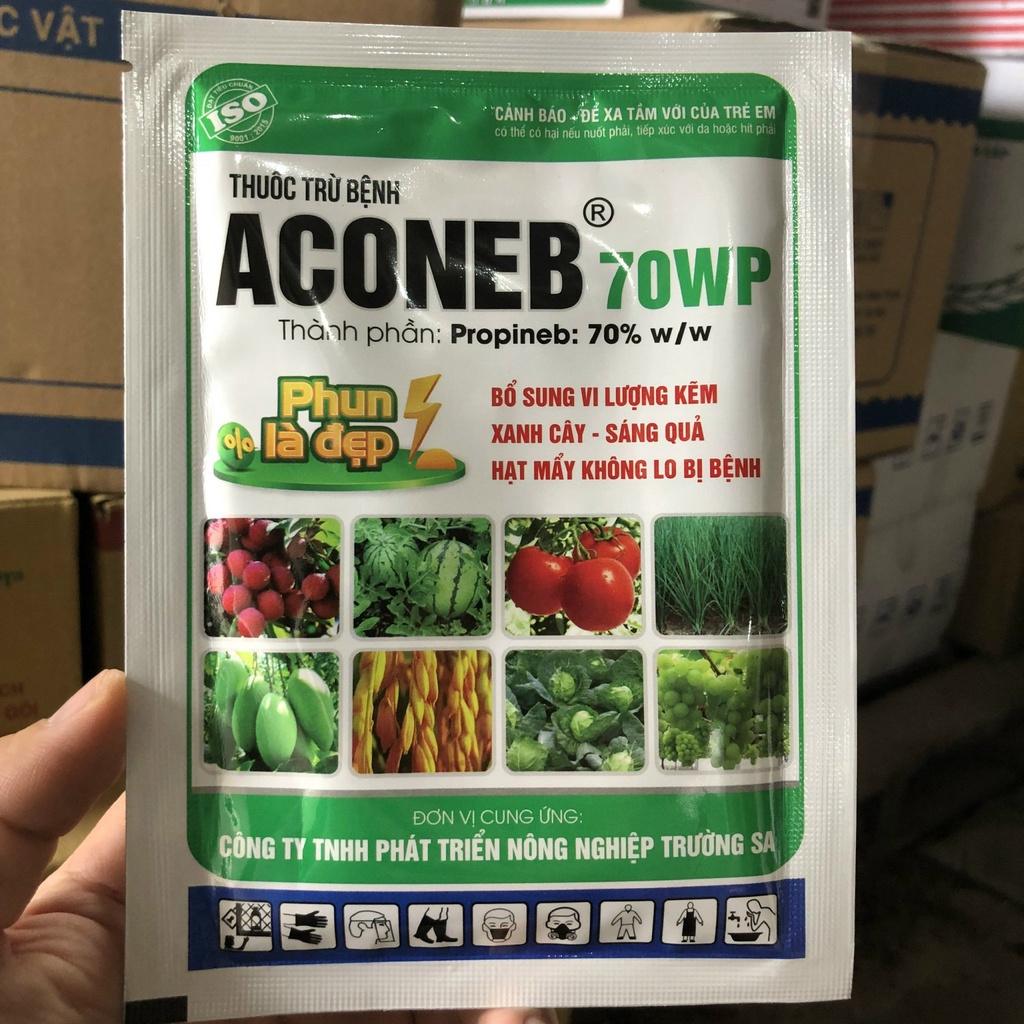 Anconeb ( hiệu quả cao như Antracol ): vàng lá, thán thư, đốm vòng trên dưa chuột, hoa hồng, cà chua gói 30g longf1