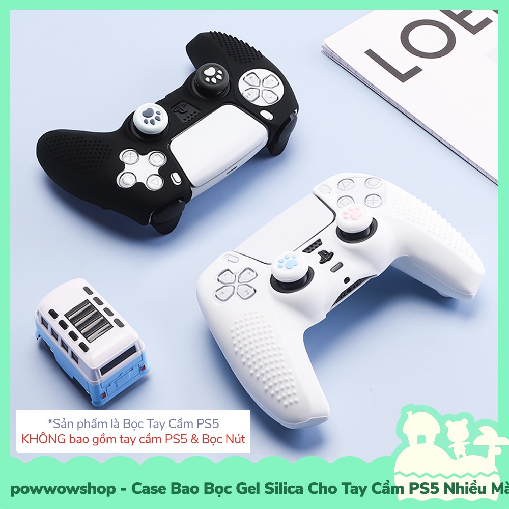 [Sẵn VN - Hỏa Tốc] PS5 Case Bọc Cho Tay Cầm Controller Playstation 5 Gel Silica Dẻo Simple Color Nhiều Màu