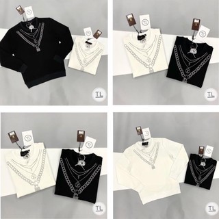 Áo nỉ đôi nam nữ - áo nỉ đính đá viền cổ cực chất - áo nỉ dài tay cho nam