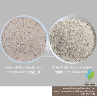 [100g] Bột Vỏ Hạt Mã Đề Organic Psyllium Husk Powder, 100g