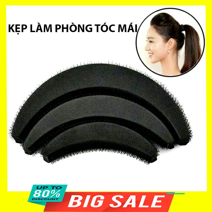 Bộ 3 chiếc kẹp phòng tóc mái màu đen siêu xinh