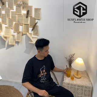Áo thun tay lỡ UNISEX Gấu bearbrick hot trend