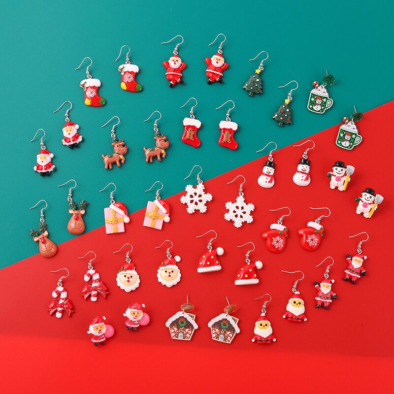 Khuyên tai 20 kiểu dáng tùy chọn phong cách giáng sinh xinh xắn