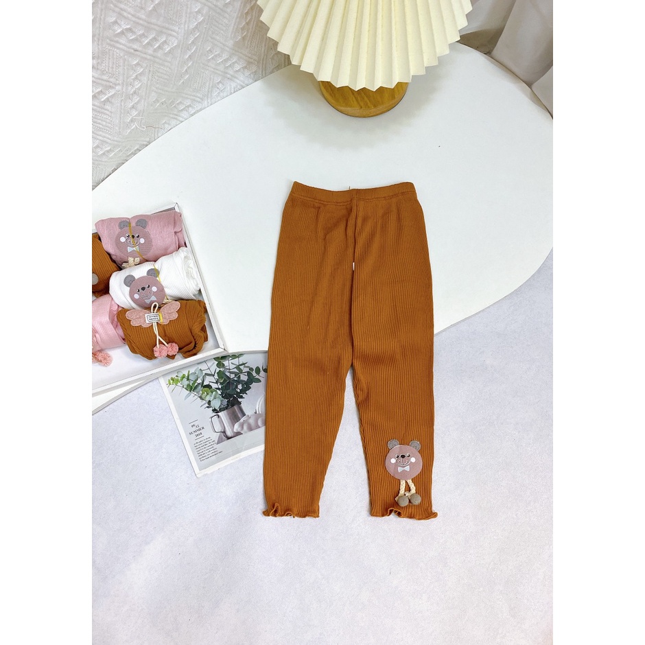Quần Legging gấu bèo cho bé-QT03