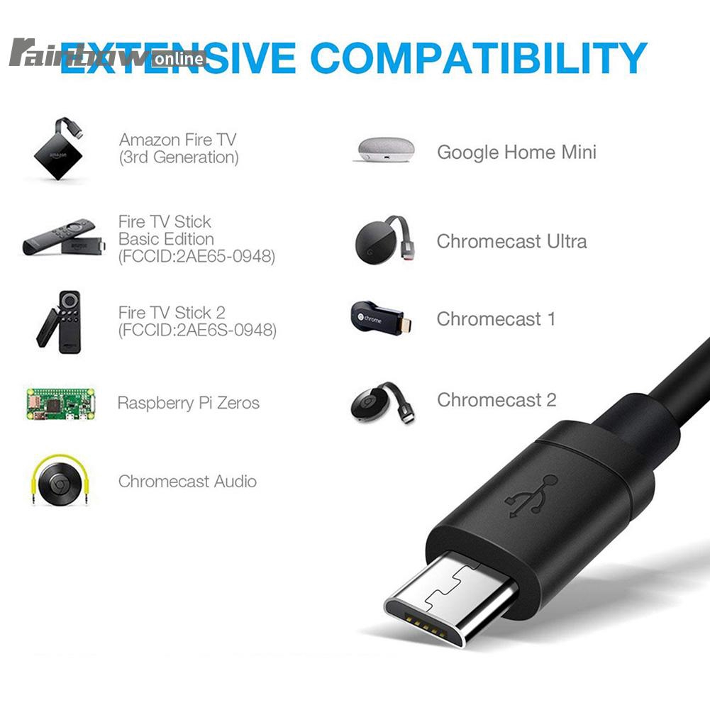 Bộ Chuyển Đổi Ethernet Chuyên Nghiệp Cho Amazon Fire Tv Google Home Mini Chromecast Ultra 2 1