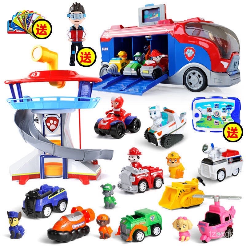 mô hình xe bus đội chó cứu hộ cực kỳ xịn xò cho bé hàng loại 1
