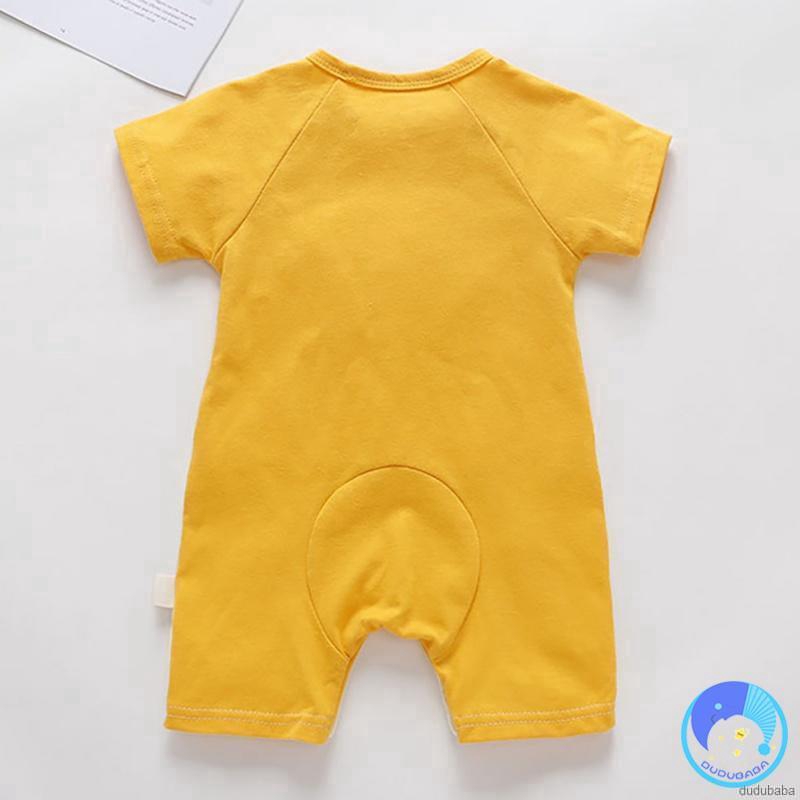 Áo Liền Quần Ngắn Tay In Hình Quả Trứng Đáng Yêu Cho Bé