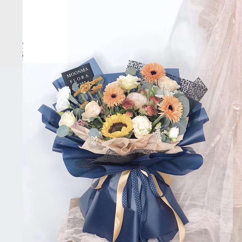 Giấy Gói Hoa Bóng Mờ Trơn Thượng Hải 60cm x60cm 20 tờ #2