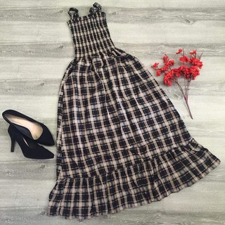 Maxi Caro 2 dây nhún ngực