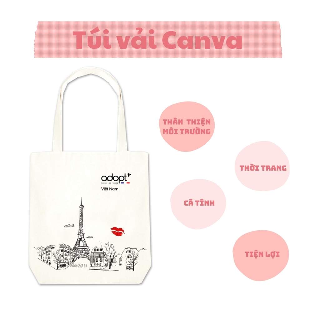 Túi tote Adopt - Vanieta Cosmetics hai phiên bản cá tính