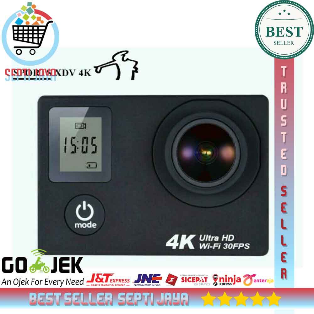 Camera Thể Thao 4k 30fps Wifi 2 Thẻ Nhớ Micro Sd Chống Thấm Nước Lên Đến 64gb