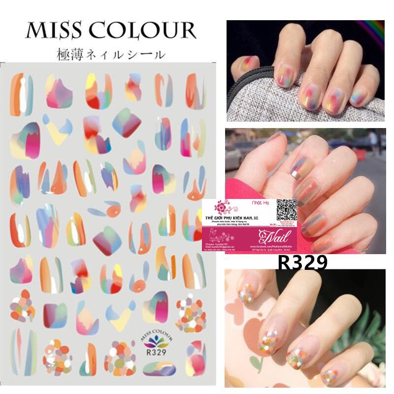 Nail Sticker Với Hình Mẫu Dễ Thương - Dán Trang Trí Móng Tay Đẹp