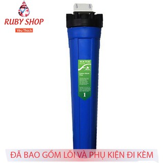 Bộ lọc nước sinh hoạt đơn 20'' (Xanh dương)( ren phi 27)