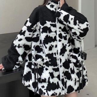 Áo Khoác Nữ Ulzzang,  Áo Khoác Lông Cừu Form Dáng Rộng