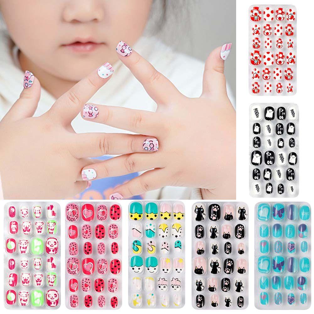 Set 24 Móng Tay Giả Trang Trí Thời Trang Cho Nữ MIHAN1
