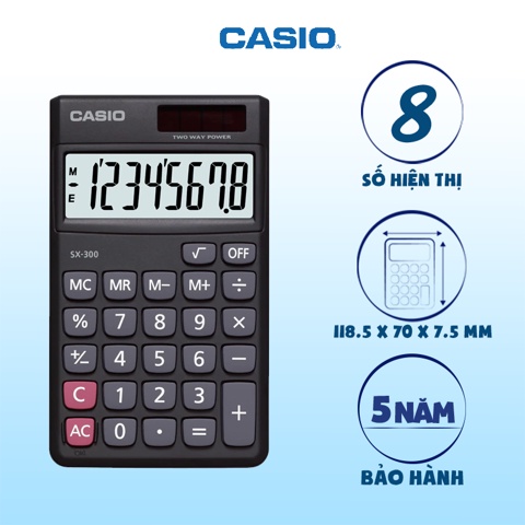 Máy tính CASIO SX 300 chính hãng bảo hành 5 năm