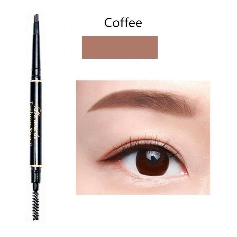 [Hàng mới về] Bút chì kẻ lông mày hai đầu chống thấm nước màu nâu đậm cao cấp