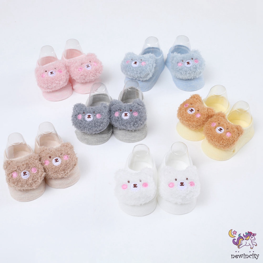 Tất Chống Trượt Hình Hoạt Hình Đáng Yêu Cho Trẻ Em