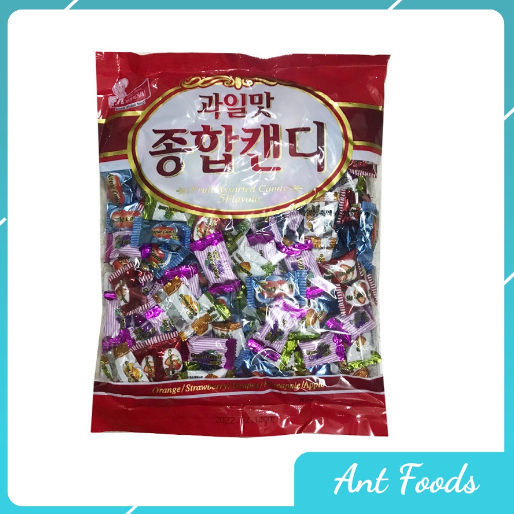 Kẹo cứng vị tổng hợp Hàn Quốc Arirang Fruit Jelly gói 900g