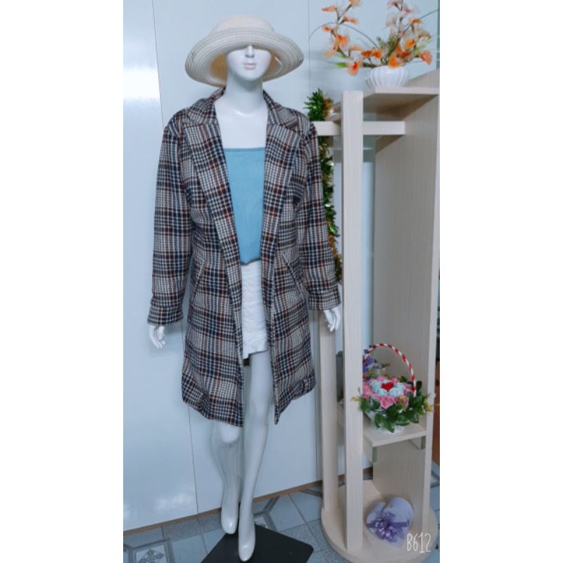 Áo Khoát Măng Tô nữ 2 lớp Thời Trang