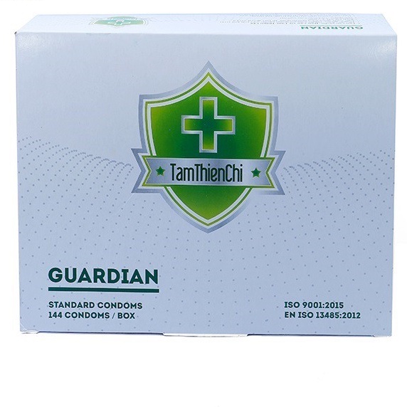 Hộp 144 chiếc Bao cao su Tâm Thiện Chí GUARDIAN mỏng trơn TTC