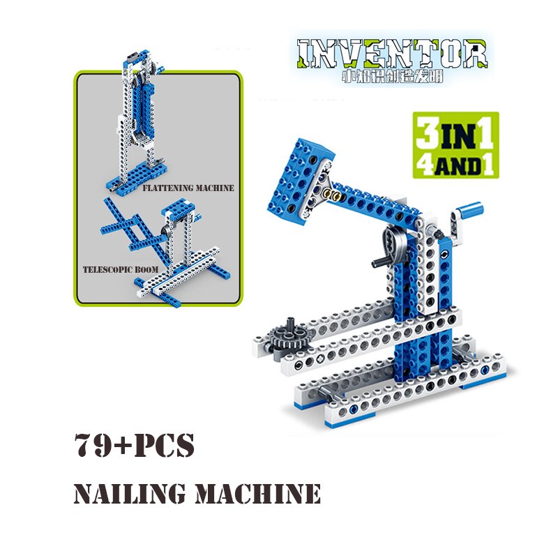 Bộ Đồ Chơi Lắp Ráp Mô Hình Cơ Khí 4 Trong 1 Cho Bé