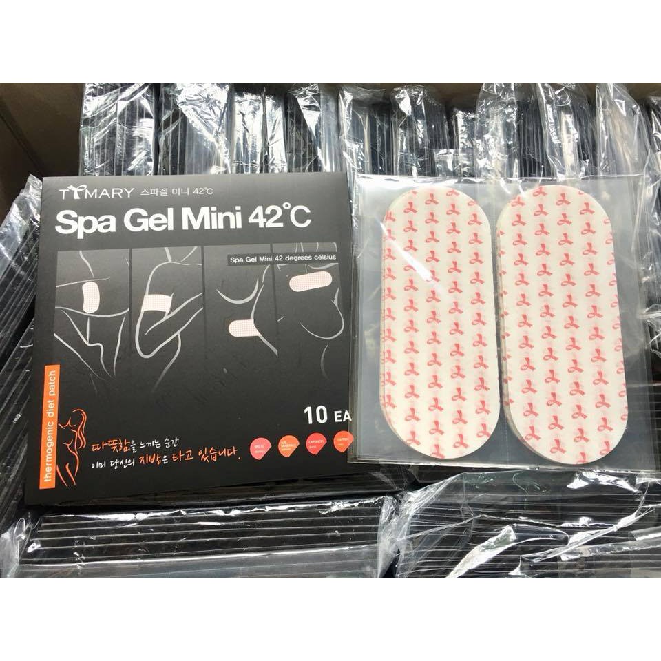 Miếng Dán Tan Mỡ Toàn Thân Ttmary Spa Gel Mini 42°C Hàn Quốc.