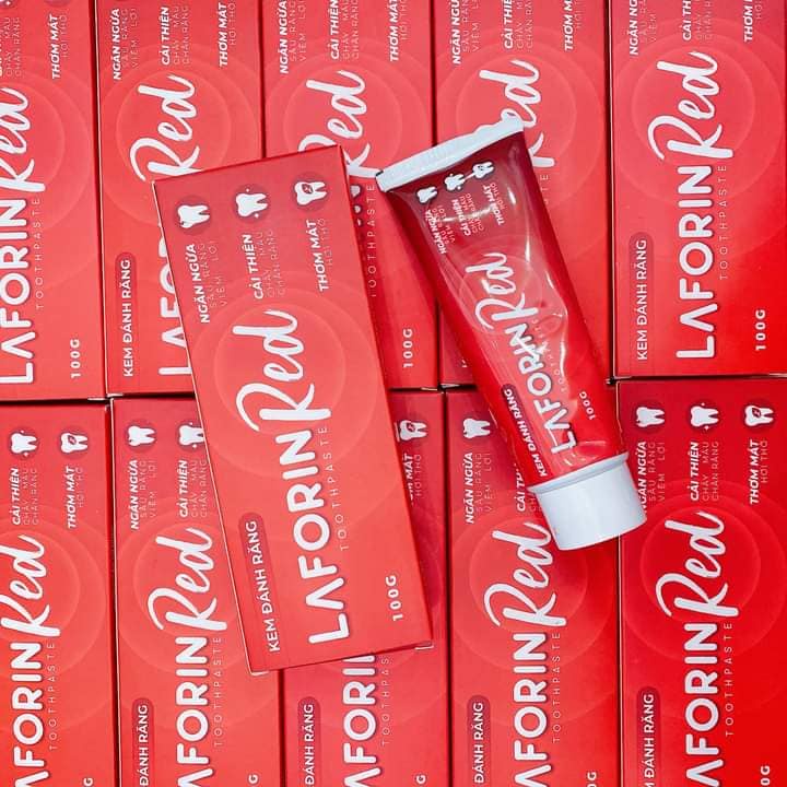 Kem đánh răng LAFORIN RED ngăn ngừa chảy máu chân răng tuýp 100g