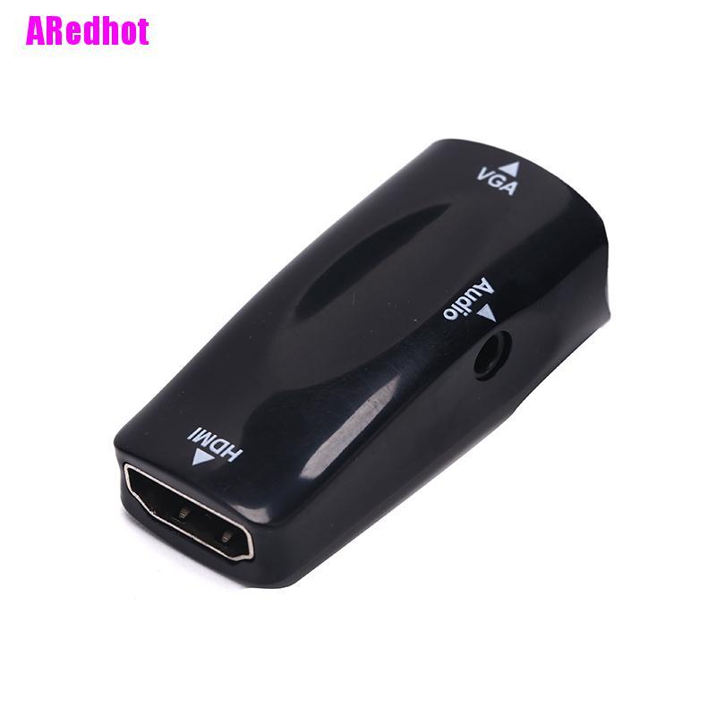 Đầu Chuyển Đổi Từ Cổng Hdmi Cái Sang Vga 1080p Kèm Cáp Âm Thanh Cho Pc Tv