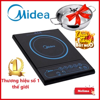 Bếp từ đơn Midea MI-B2016DA Chính hãng bảo hành 13 tháng Cao cấp, Tặng kèm nồi lẩu INOX D26 Siêu đẹp tiện dụng