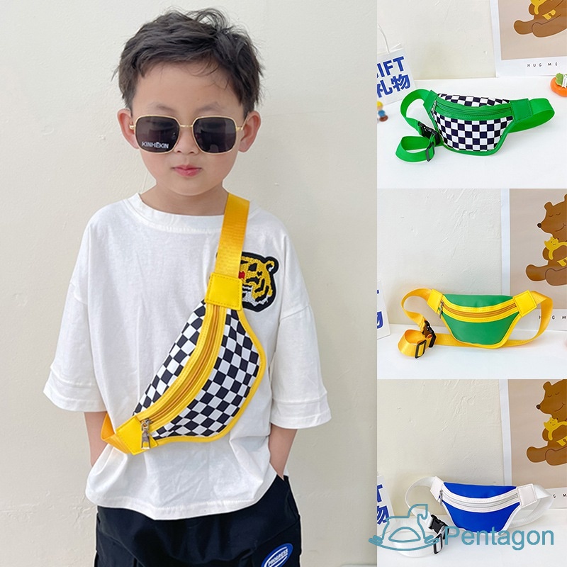 Túi Đeo Chéo Ngực Có Khóa Kéo Thời Trang Hàn Quốc Cho Bé Trai