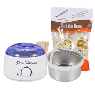 ComBo Nồi Nấu Sáp Wax Lông Và 100gr Sáp Hard Wax Beans + 10 que
