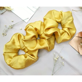 Dây cột tóc vải Scrunchies handmade chất lụa satin mềm mịn
