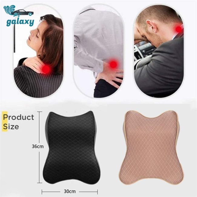 Galaxy Gối Tựa Cổ Bằng Mút Hoạt Tính Gắn Ghế Ngồi Xe Hơi Tiện Dụng