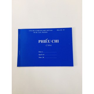 Phiếu thu 2 liên / Phiếu chi 2 liên giấy carbon đẹp loại 100 tờ/ quyển - hokami store