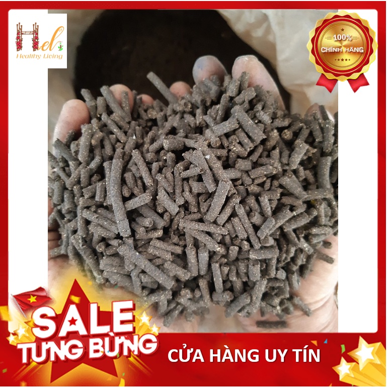 Phân Bón Hữu Cơ Đạm Cá Viên 1Kg - Trồng Hạt Giống Rau Củ Quả, Hoa Hồng, Cây Cảnh Bằng Đất Sạch, Xơ Dừa