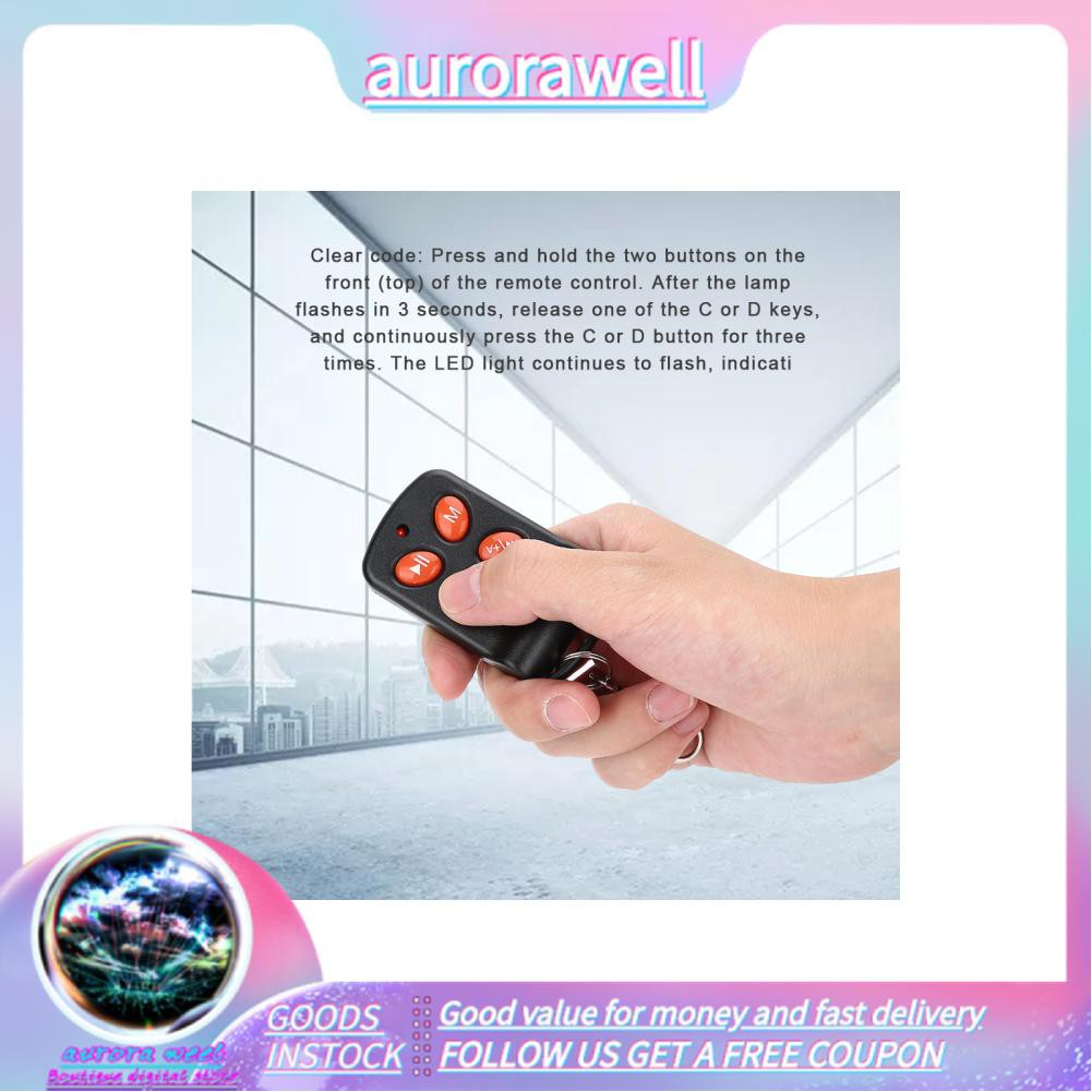 Máy Sao Chép Điều Khiển Từ Xa 4 Nút Aurorawell 315m 433m