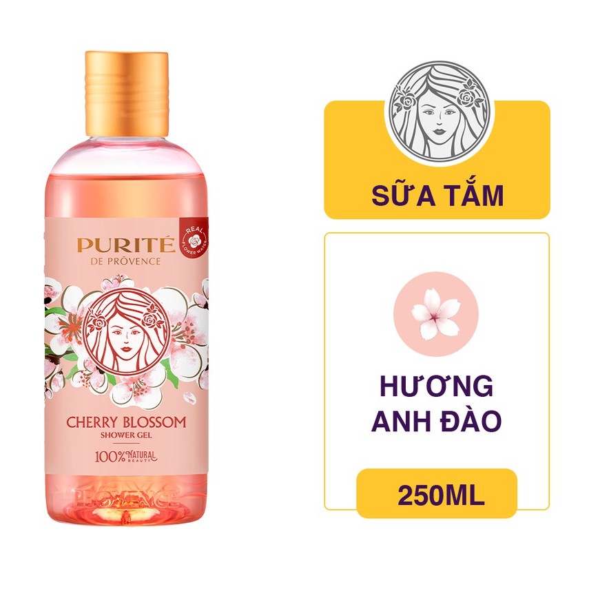 (KÈM QUÀ TẶNG) Sữa Tắm Thiên Nhiên Purité, Purite 250ml - HÀNG CHÍNH HÃNG