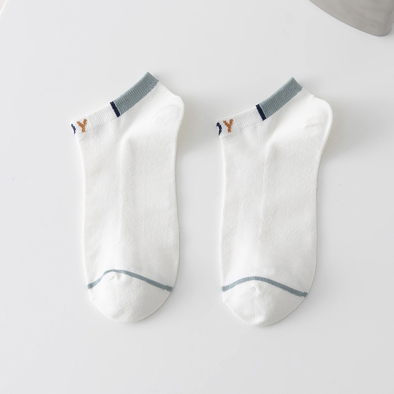 Vớ cotton Cổ Ngắn Thoáng Khí Chất Lượng Cao Thời Trang Mùa Hè Cho Nam