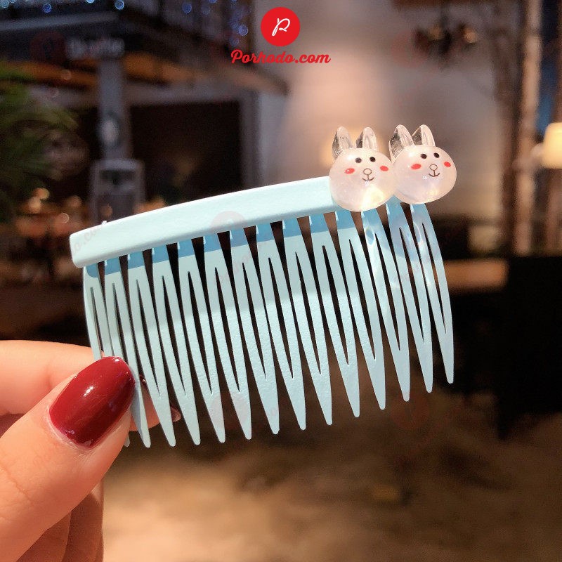 Xược Tóc Mái Nửa Đầu Nhựa Dẻo, Bờm Tóc Gắn Họa Tiết Hoa Dễ Thương Cho Bé Gái