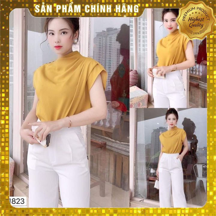 QUẦN ỐNG RỘNG CẠP CAO TÔN DÁNGFREESHIPQUẦN XUÔNG KHUY GIỮA, CHẤT VITEX XỊN XÒ,KHÔNG LO LỖI MODE