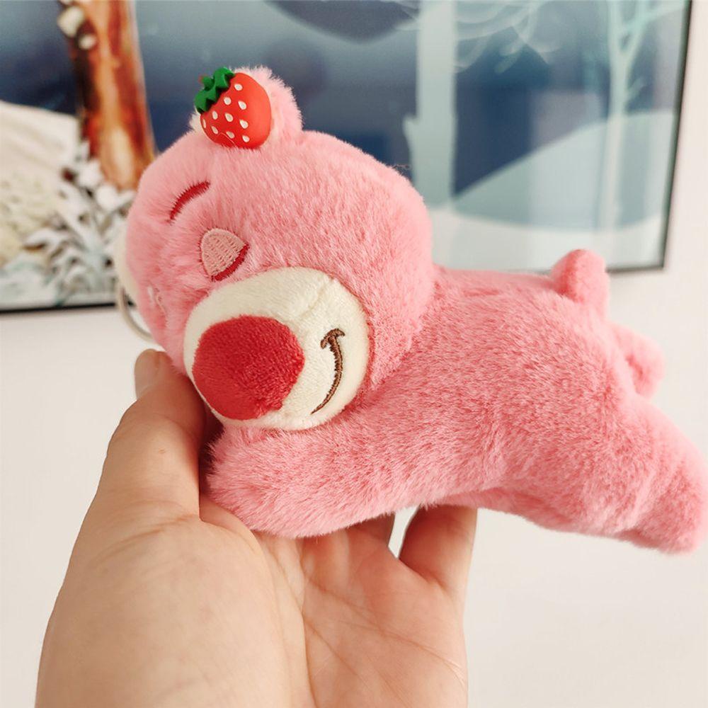 Móc Khóa Hình Búp Bê Lotso Nhồi Bông Mềm Mại Đáng Yêu