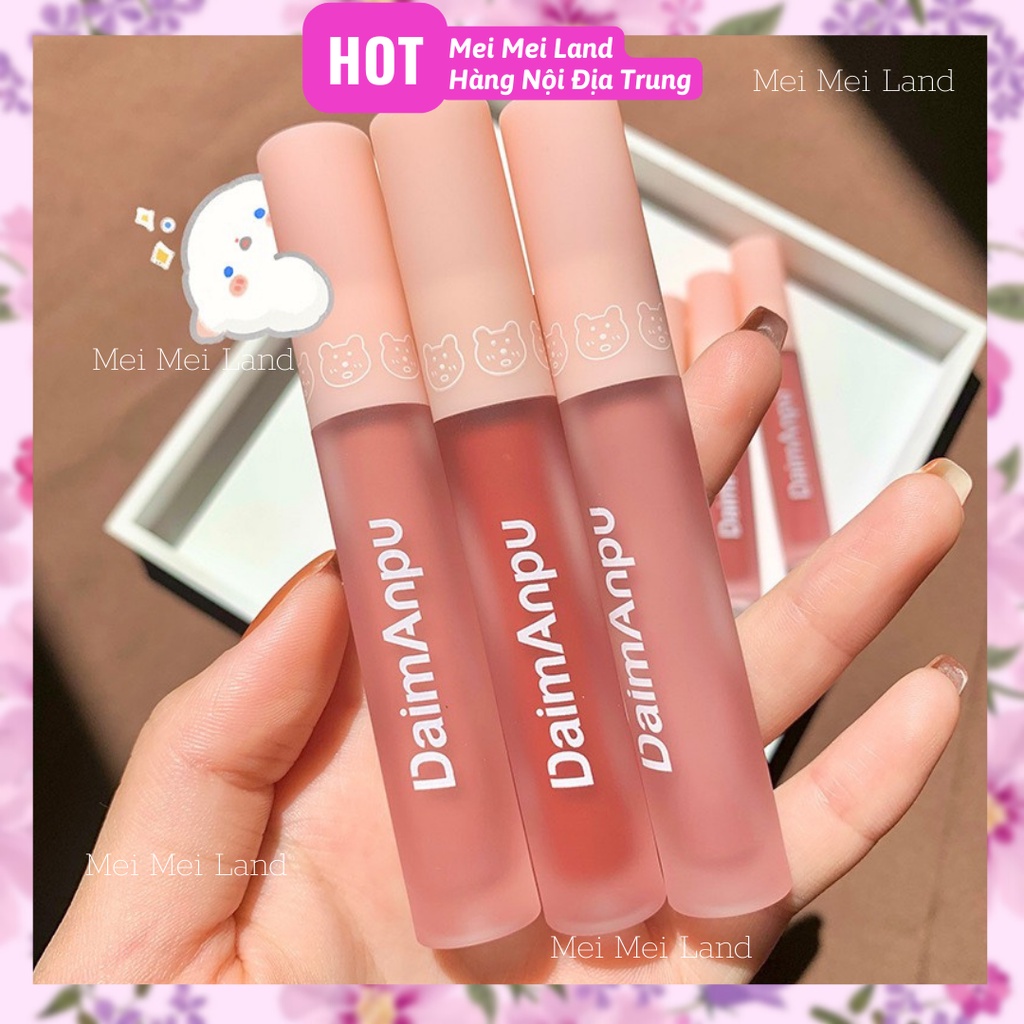 Son Kem Nắp Cam Tròn HERORANGE Twilight Light Lip Glaze Mềm Môi Lâu Trôi Hàng Nội Địa Trung