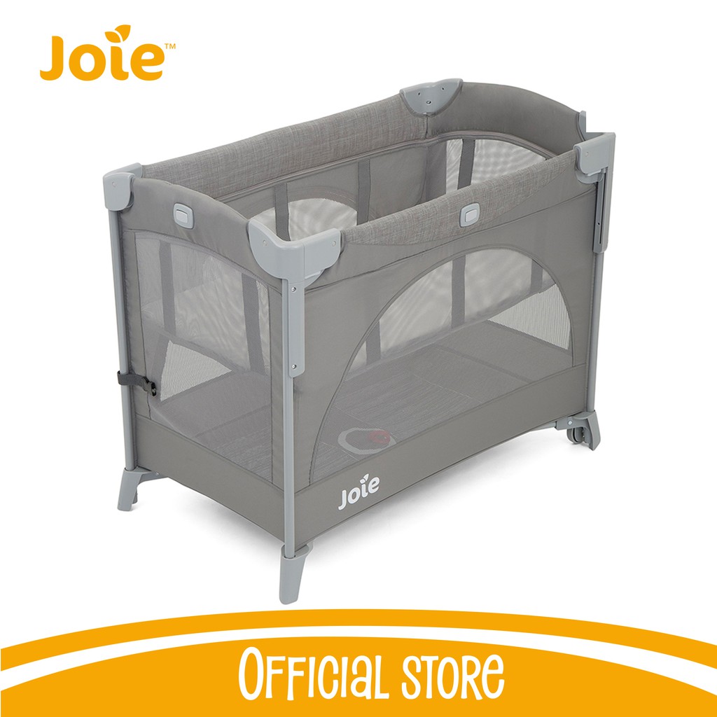 Giường cũi trẻ em Joie Kubbie Sleep Foggy Gray