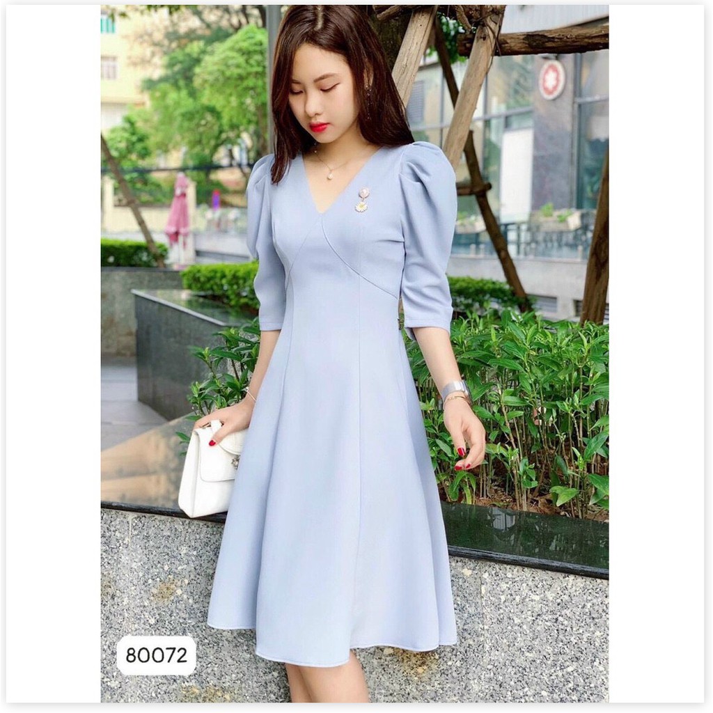 ĐẦM UMI XINH XẮN,HỌA TIẾT TRƠN NHƯNG KHÔNG KÉM PHẦN SANG TRỌNG THỜI TRANG MỚI KME