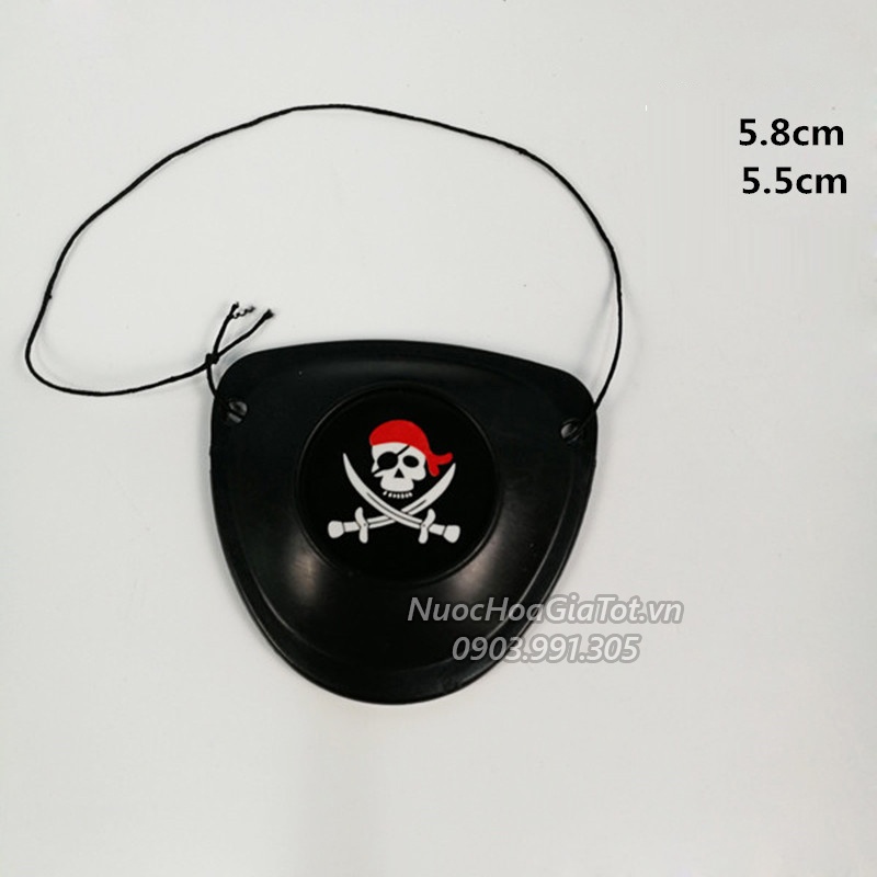 Bịt 1 mắt mặt nạ hóa trang Halloween cướp biển áo choàng người lớn trẻ em nam nữ trai gái