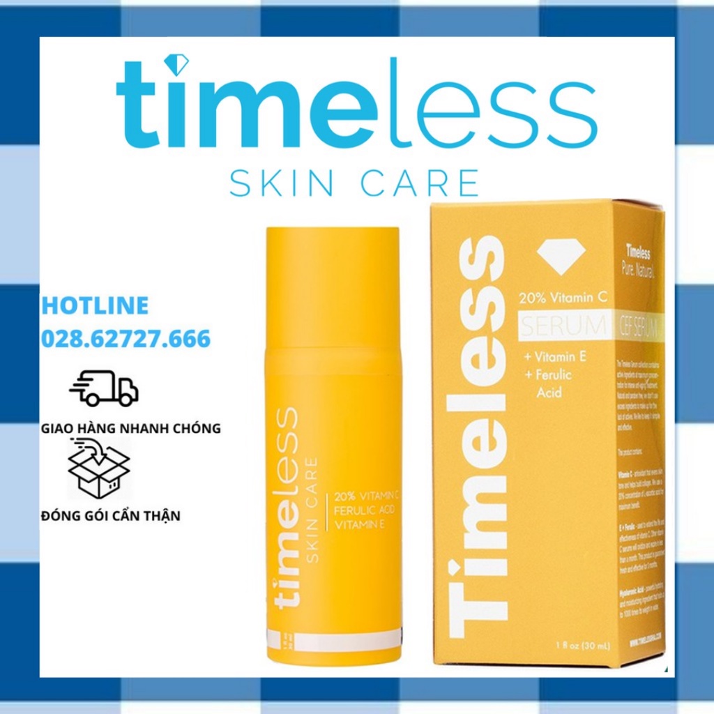[Đủ Size] Tinh Chất Dưỡng Da Serum Timeless 20% Vitamin C + E