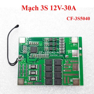 Mạch 3S 12V-30A CF, Sạc Cân Bằng và Bảo Vệ Pin Li-ion ( CF-3S5040 )