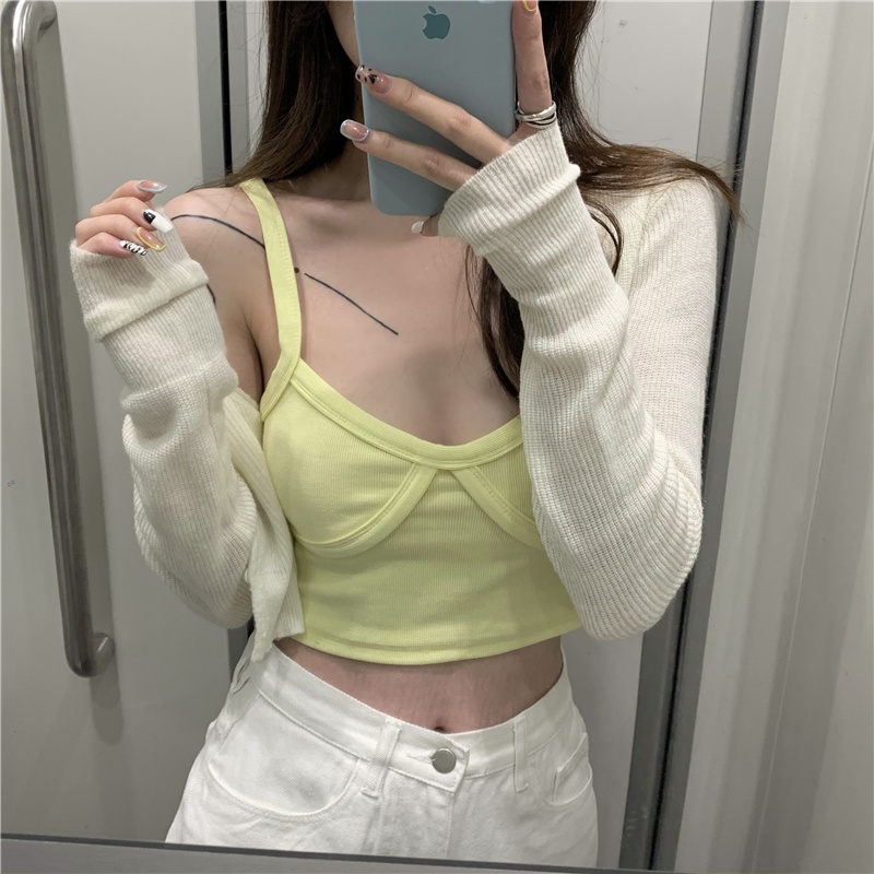 Áo ngắn 2 dây thời trang hè quyến rũ cho nữ